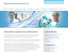 Tablet Screenshot of bergenmedicalproducts.com